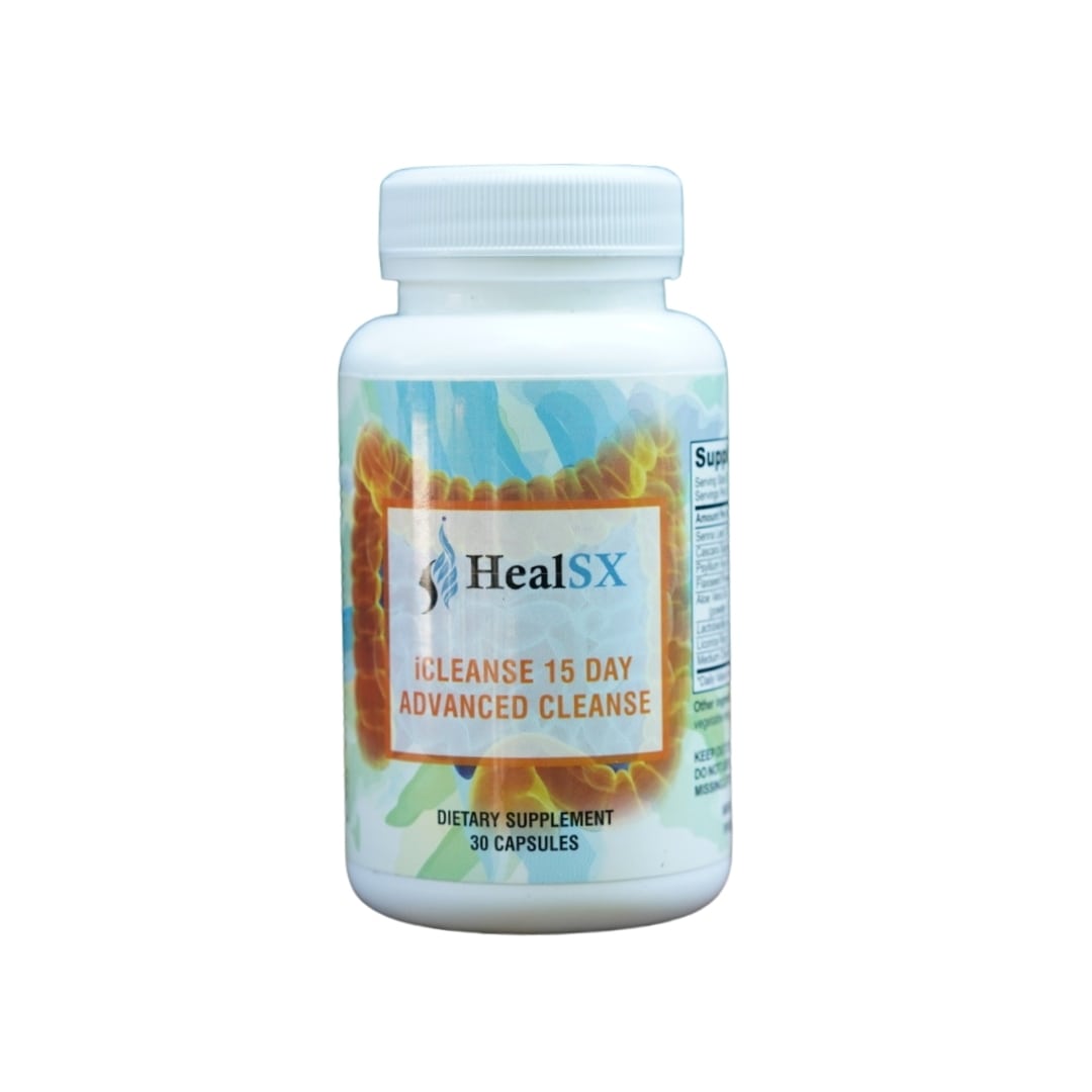 iHeal SX iCleasne 15 Day Cleanse | Gastrointestinal Support | Belly Bloat for Men & Women | Breaking The Plateau | Colon Cleanse |15 Day, 30 Pills